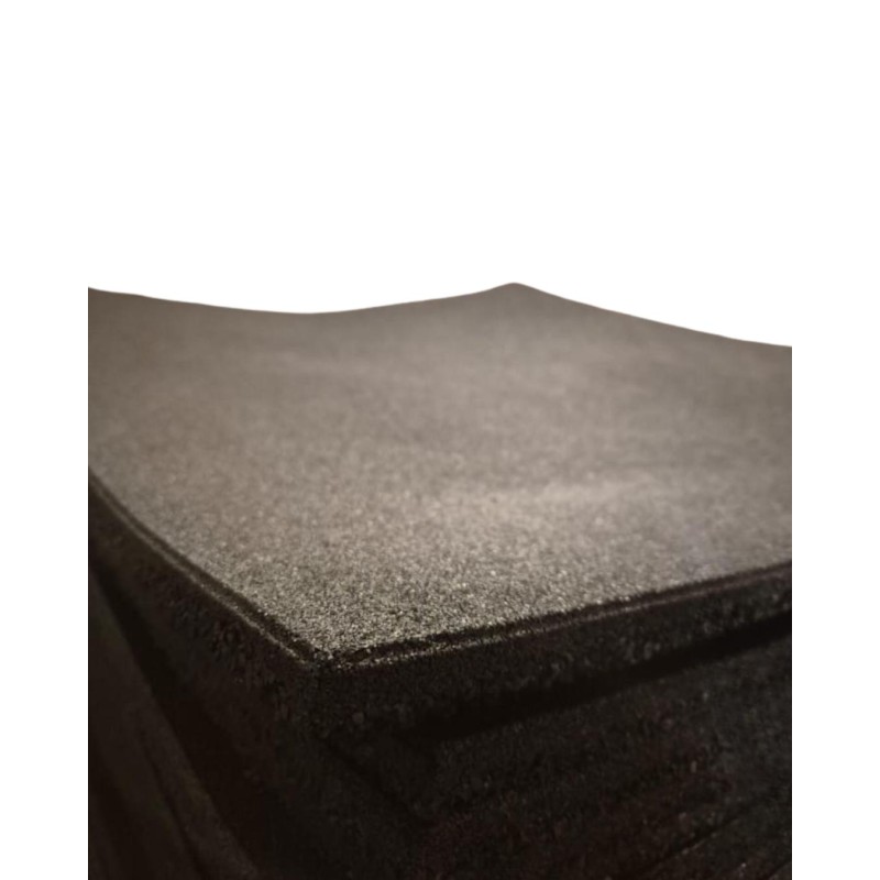 Mfitness Δάπεδο Οργάνων Γυμναστηρίου Μαύρο 100x100x1.5cm 1τμχ
