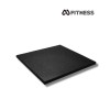 Mfitness Δάπεδο Οργάνων Γυμναστηρίου Μαύρο 100x100x1.5cm 1τμχ