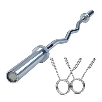Mfitness ​Στραβόμπαρα Φ50mm 6.5kg Μήκους 120cm με Κολάρα