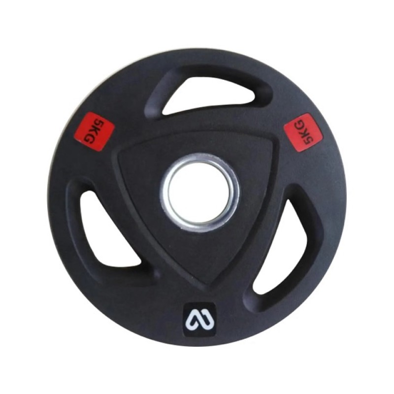 Mfitness Δίσκος Ολυμπιακού Τύπου Λαστιχένιος 1 x 5kg Φ50mm με Λαβές
