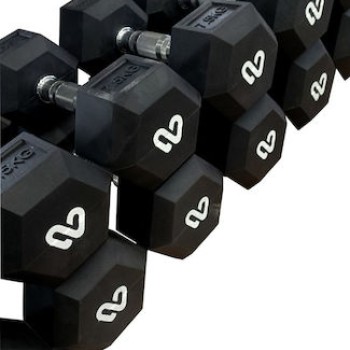 Mfitness Βαράκι Εξάγωνο Λαστιχένιο 1 x 30kg