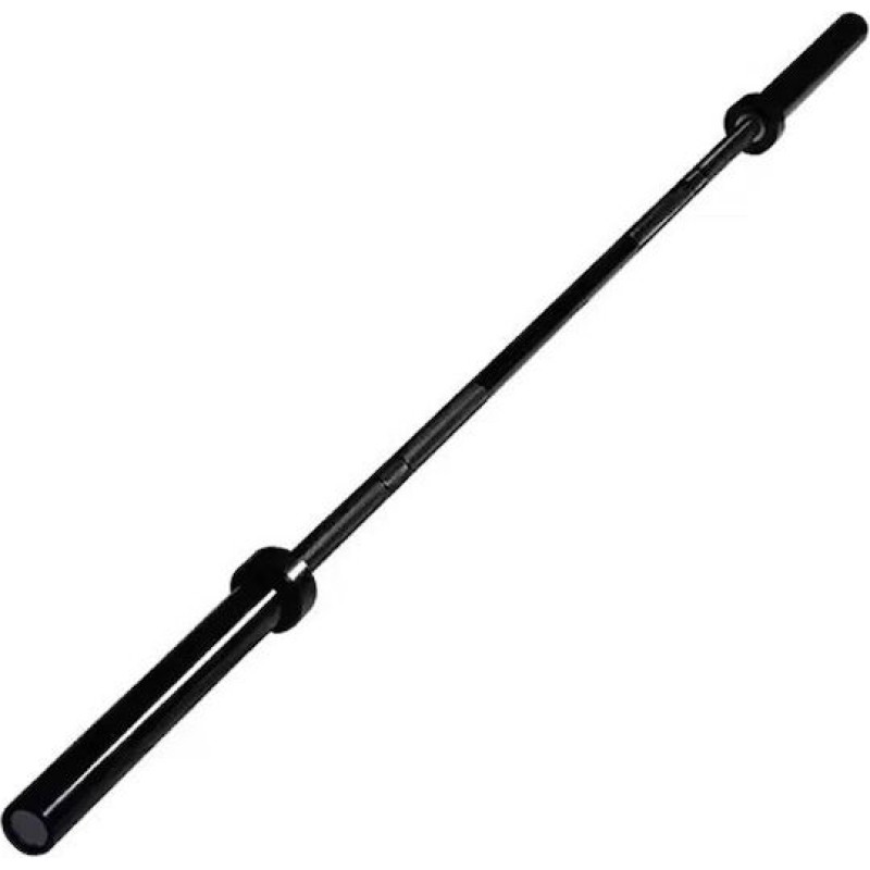 Mfitness Ίσια Μπάρα Ολυμπιακού Τύπου Μαύρη Φ50 20kg Μήκους 220cm με Κολάρα